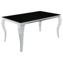 Carone 5 Pc Dining Sets Black