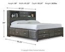 Caitbrook Storage Bed with 8 Drawers
