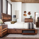 Winslow California King, E.King & Queen Bed Smokey Walnut and Coffee Bean