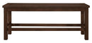 Schleiger Counter Height Bench in Dark Brown 5400-24BH