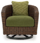 Horizon Hall Outdoor Swivel Lounge Chair with Cushion