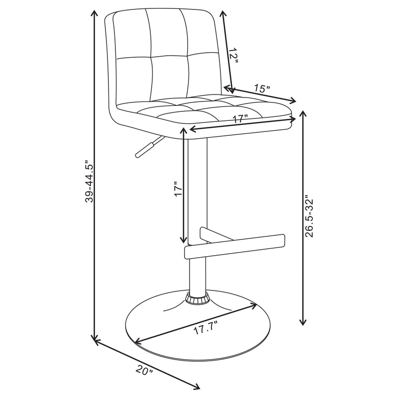 Lenny Adjustable Bar Stool