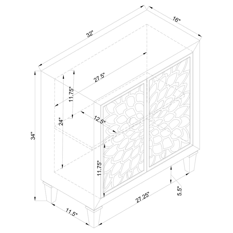 Clarkia Accent Cabinet