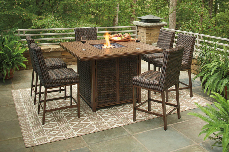 Paradise Trail Outdoor Bar Table Set