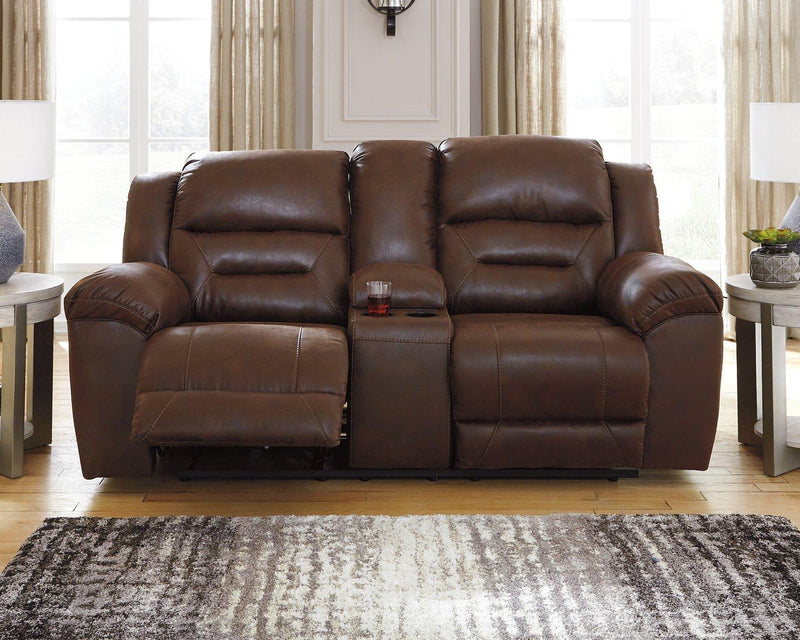 Stoneland Reclining Loveseat with Console