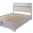 CHRISSY E.King, Full, & Queen Bed White, Grey, & Black