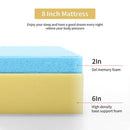 Artemisia 8" Memory Foam Mattress White
