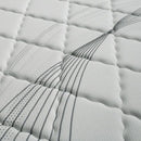 EDREA White/Gray 10" Tight Top Pocket Coil, Full