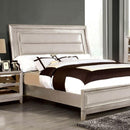 Golva E.King & Queen Bed White & Silver