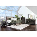 Berenice Espresso Night Stand White, Gray, & Espresso