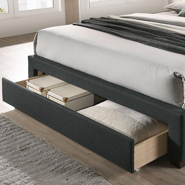 SYBELLA Full Bed, Dark Gray