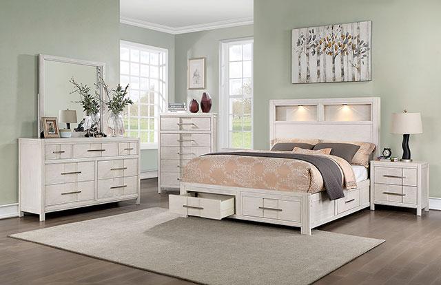 KARLA E.King Bed, White