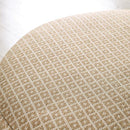 STEPHNEY Ottoman, Gray/Gold