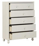 Wellsummer 5 Drawer Chest in White 1803W-9