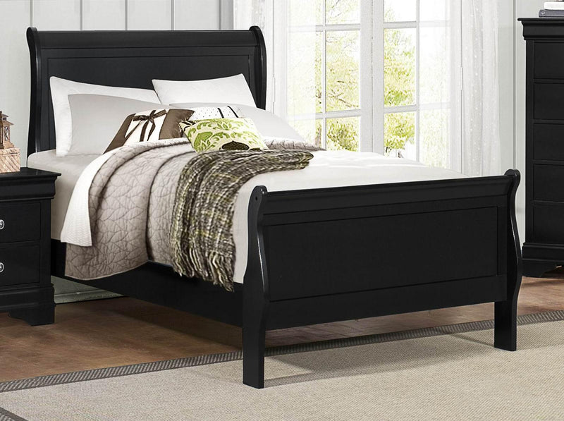 Mayville Full Sleigh Bed in Black 2147FBK-1 image