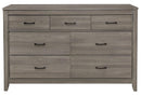 Waldorf 7 Drawer Dresser in Dark Gray 1902-5
