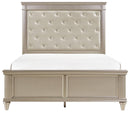 Celandine Queen Panel Bed in Pearl/Silver 1928-1*