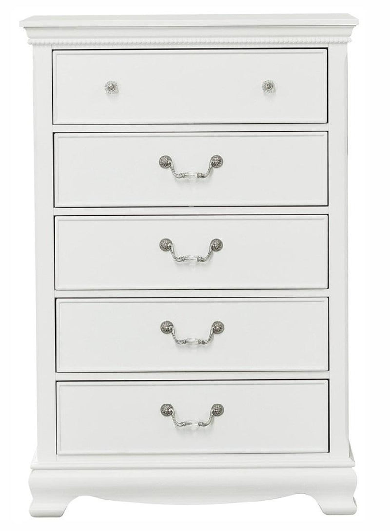 Lucida 5 Drawer Chest in White 2039W-9 image