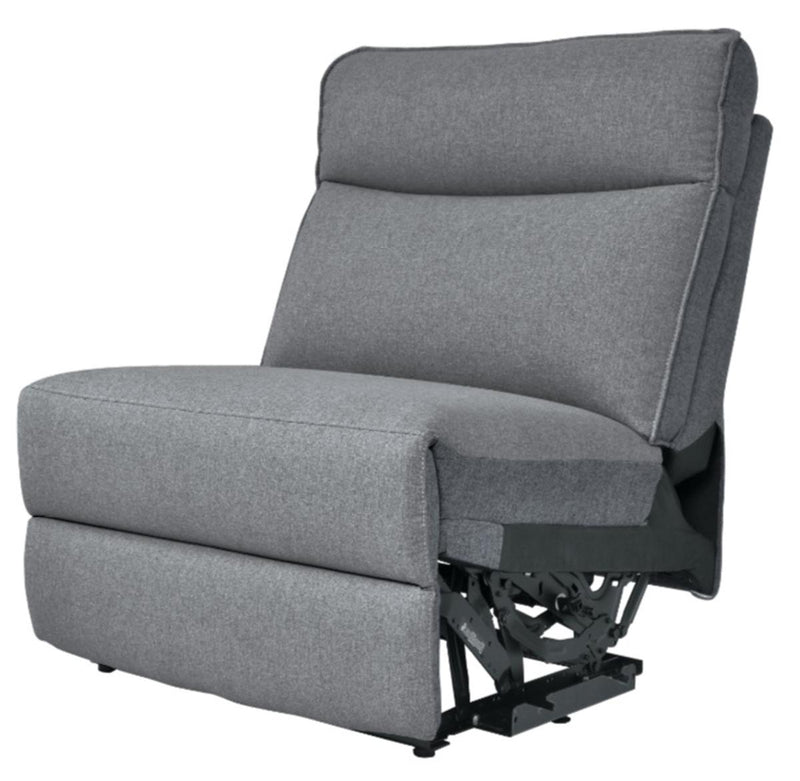 Maroni Armless Chair in Dark Gray/Light Gray 8259-AC image