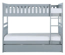 Orion Twin/Twin Bunk Bed with Trundle in Gray B2063-1*R