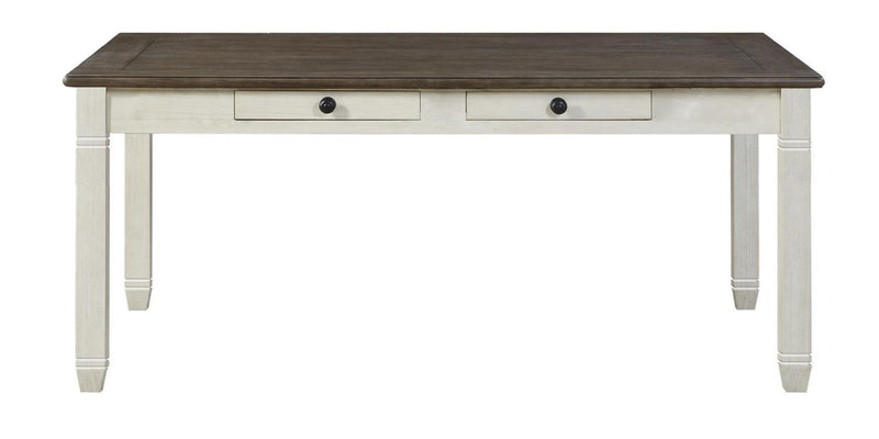 Granby Dining Table in White & Brown 5627NW-72 image