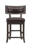 Oxton Counter Hight Chair in Dark Cherry (Set of 2)