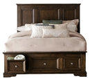 Eunice Full Platform Bed with Footboard Storage in Espresso 1844FDC-1*