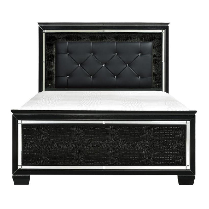 Allura King Panel Bed in Black 1916KBK-1EK* image