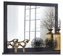 Larchmont Mirror in Charcoal 5424-6