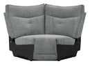 Tesoro Corner Seat in Dark Gray 9509DG-CR