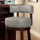 SHIRLEY Dark Oak/Gray 29" Bar Stool