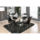 Izzy 5 Pc Dining Table Set (White Chairs)