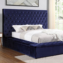 Davida Queen Bed Blue