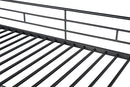 Myles Twin Loft Bed White, Silver & Black