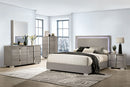 Sinistra E.King & Queen Bed White, Black & Beige